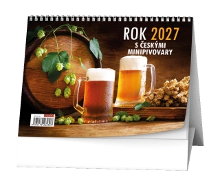 Kalendář stolní Rok 2027 s českými minipivovary BSE10