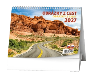 Kalendář stolní Obrázky z cest BSH3