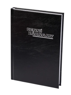 Denní záznamy A5 Balacron černý